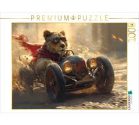 CALVENDO Puzzle Desert king: Lion race in the sand | 1000 pieces, finished size