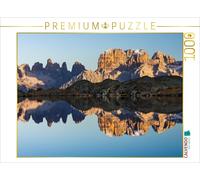 CALVENDO Puzzle Die Gipfel der Brenta Dolomiten spiegeln sich perfekt im Lago Ne