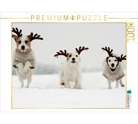 CALVENDO Puzzle Die Ren(n)tiere 1000 Teile Puzzle quer | 1000 pieces, finished s
