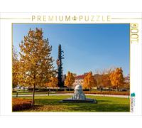CALVENDO Puzzle Die Stahlgussplastik Elbquelle in Riesa 1000 Teile Puzzle quer |