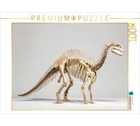 CALVENDO Puzzle Dinosaurier Iguanodon-Skelett mit langer Schwanzachse und Daumen