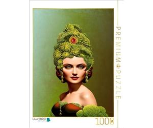 CALVENDO Puzzle Diva avec Perruque de Brocoli Baroque | Taille de la Pose cm Puzzle Photo pour des Heures heureuses