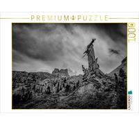 CALVENDO Puzzle Dolomiten - Verwitterter Baum vor dem Sturm 1000 Teile Puzzle qu