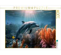 CALVENDO Puzzle Dolphins, at the bottom of the sea | 1000 pieces, finished size