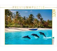 CALVENDO Puzzle Dolphins - graceful jumpers | 1000 pieces, finished size 25.2 ×