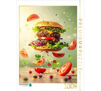 CALVENDO Puzzle Doppel Cheesburger | 1000 pieces, finished size 25.2 × 18.9 in (