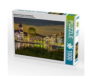 CALVENDO Puzzle Dortmund Phoenix Lake Night Rest 1000 Pieces 64 x 48 cm from Peter Roder