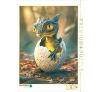 Puzzle · Dragon | Un petit dragon tout juste sorti de son œuf · 1000 pièces · Format assemblé 64 × 48 cm · CALVENDO Puzzle