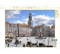 CALVENDO Puzzle Dresden - Kreuzkirche und Altmarkt 1898 | 1000 Teile Lege-Größe