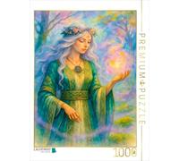 CALVENDO Puzzle Druidin Celtique avec Boule Magique Lumineuse | 1000 pièces de Taille 48 x 64 cm Puzzle Photo pour des Heures heureuses