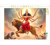 CALVENDO Puzzle Durga, warrior goddess, rides on a lion | 1000 pieces, finished