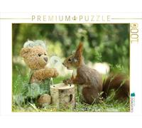 CALVENDO Puzzle Écureuil et Nounours avec Pissenlit 1000 Pieces 64 x 48 cm from Birgit Cerny
