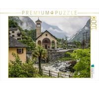 CALVENDO Puzzle Église dans la vallée de la Maggia 1000 Pieces 64 x 48 cm from ZechFoto