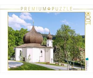 CALVENDO Puzzle Église paroissiale de la Marie Aide de l'étoile à Zelezna Ruda | 1000 pièces Taille de la Pose 64 x 48 cm Puzzle Photo pour des Heures heureuses
