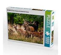 CALVENDO Puzzle EIN Motiv aus dem Kalender Die Brunft der Hirsche 1000 Teile Puzzle quer 1000 Pieces 64 x 48 cm from Roland Brack