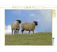 CALVENDO Puzzle EIN Motiv aus dem Kalender GREETSIEL - Schafe Krabbenkutter Möwen 1000 Teile Puzzle quer 1000 Pieces 64 x 48 cm from Gisela Braunleder