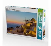 CALVENDO Puzzle EIN Motiv aus dem Kalender Insel des Lichts - Santorini 1000 Teile Puzzle quer 1000 Pieces 64 x 48 cm from TomKli