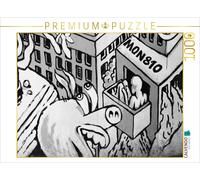 CALVENDO Puzzle Impressions de Graffitis en Noir et Blanc de Bielefeld 1000 Pieces 64 x 48 cm from Kurt Schwarzer