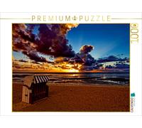 CALVENDO Puzzle Ein Motiv aus dem Kalender Sonnenuntergänge, an der Nordseeküste