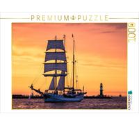 CALVENDO Puzzle Ein Motiv aus dem Kalender Windjammer auf der Ostsee im Abendlic