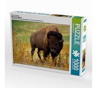 CALVENDO Puzzle EIN Motiv aus dem Kalender Wisent & Bison 1000 Teile Puzzle quer 1000 Pieces 64 x 48 cm from Elisabeth Stanzer