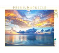 CALVENDO Puzzle Ein phantastischer, leuchtender Sonnenuntergang auf den paradies