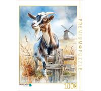 CALVENDO Puzzle Eine wunderschöne Ziege | 1000 Teile Lege-Größe 64 × 48 cm Foto-