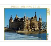 CALVENDO Puzzle Eiszeit am Schweriner Schloss 1000 Teile Puzzle quer | 1000 piec