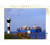 CALVENDO Puzzle Elbe Lighthouse, near Stade | 1000 pieces, finished size 25.2 ×