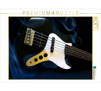 CALVENDO Puzzle Elegant electric bass in smoke | 1000 pieces, finished size 25.2