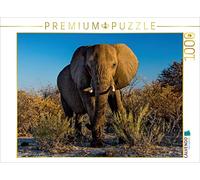 CALVENDO Puzzle Éléphant à Etosha 1000 Pieces 64 x 48 cm from Stefan Schütter