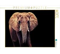 CALVENDO Puzzle éléphant Africain - 1000 pièces - Dimensions : 64 x 48 cm - Puzzle Photo pour des Heures de Bonheur