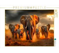 CALVENDO Puzzle éléphants | 1000 pièces de Taille de Ponte 64 x 48 cm Puzzle Photo pour des Heures heureuses