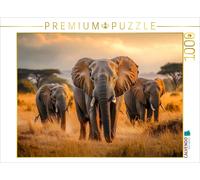 CALVENDO Puzzle Elephants | 1000 pieces, finished size 25.2 × 18.9 in (64 × 48 c