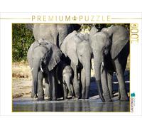 CALVENDO Puzzle Elephants - Family Happiness | 1000 pieces, finished size 25.2 ×