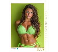 CALVENDO Puzzle érotique avec Femme dans Un Bikini en Dentelle Verte | 1000 pièces de Taille 48 x 64 cm Puzzle Photo pour des Heures heureuses