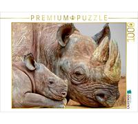 CALVENDO Puzzle Espèces menacées d'extinction - Rhino 1000 Pieces 64 x 48 cm from Peter Roder