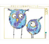 CALVENDO Puzzle Eule mit Kind 1000 Teile Puzzle quer | 1000 Teile Lege-Größe 64x