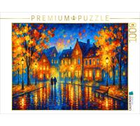 CALVENDO Puzzle Evening atmosphere in the small town | 1000 pieces, finished siz