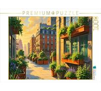 CALVENDO Puzzle Façades de Maisons soignées colorées | 1000 pièces Taille de la Pose 64 x 48 cm Puzzle Photo pour des Heures heureuses