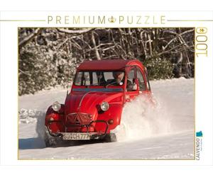 CALVENDO Puzzle Fahrspaß im Pulverschnee 1000 Teile Puzzle quer 1000 Pieces 64 x 48 cm from Meike Bölts