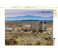 CALVENDO Puzzle Famille de rhinocéros Blancs 1000 Pieces 64 x 48 cm from Ingo Gerlach