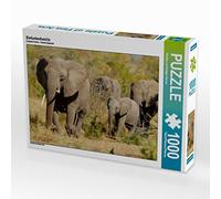 CALVENDO Puzzle Famille d'éléphants 1000 Pieces 64 x 48 cm from Kirsten Karius