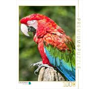 CALVENDO Puzzle Farbenfrohe Papageien: Grünflügel-Ara. 1000 Teile Puzzle Hoch 1000 Pieces 48 x 64 cm from Verlag