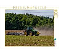 CALVENDO Puzzle Feld pflügen 1000 Teile Puzzle quer 1000 Pieces 64 x 48 cm from SchnelleWelten