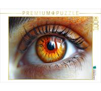 CALVENDO Puzzle Fiery orange eyes with warm iris tones | 1000 pieces, finished s