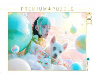 CALVENDO Puzzle Figures in a Colourful Anime Style World | 1000 pièces de Taille 64 x 48 cm Puzzle Photo pour des Heures heureuses