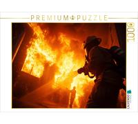 CALVENDO Puzzle Fire department extinguishes major fire | 1000 pieces, finished