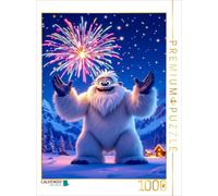 CALVENDO Puzzle Fireworks over the Yeti village | 1000 pieces, finished size 25.