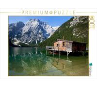 CALVENDO Puzzle Fischerhütte am Pragser Wildsee 1000 Teile Puzzle quer 1000 Pieces 64 x 48 cm from Hans Pfleger